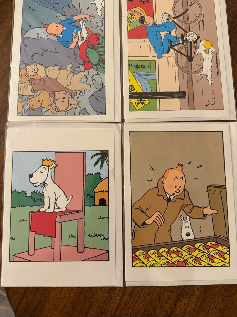 Tintin Illustrated Art Prints - Multicolor Home Art Set